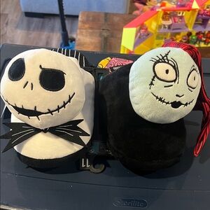 Disney Black and White Nightmare Before Christmas Slippers